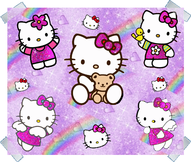 IMMAGINI GLITTERATE DI HELLO KITTY